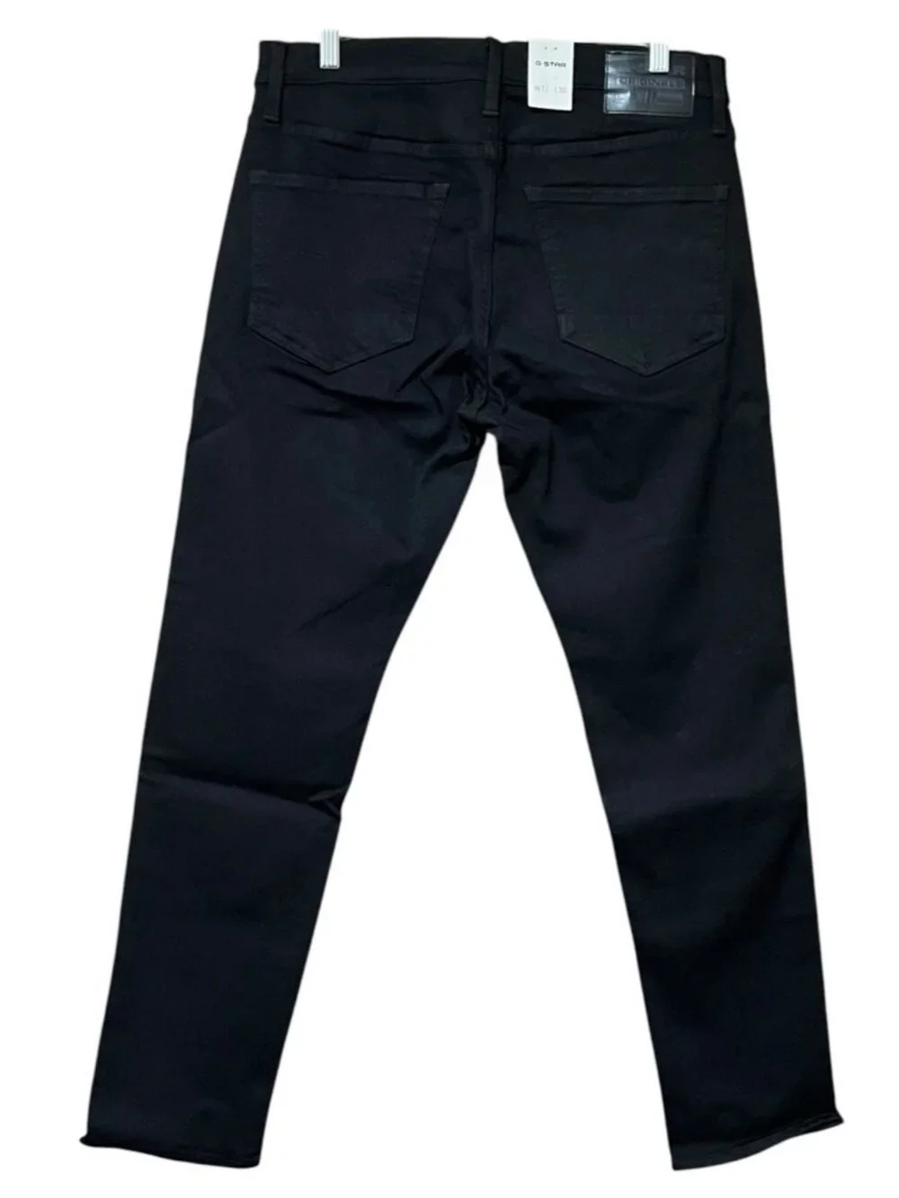 G-Star RAW 3301 Slim Jeans 32x30 NWT Black Stretch Denim Button Fly Streetwear